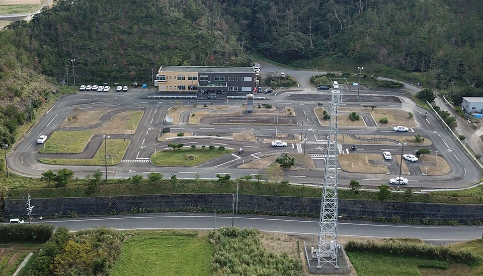 龍郷自動車学校の教習コース全景